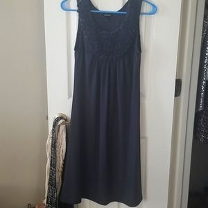 Grey detailed collar dress